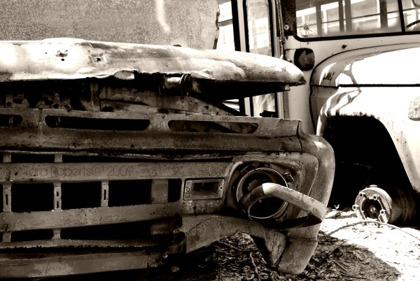 junked bus