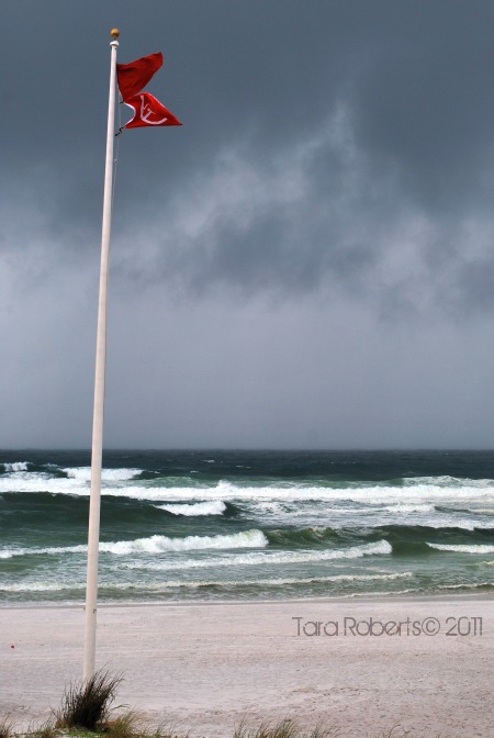 Double red flags during Tropical Storm Lee