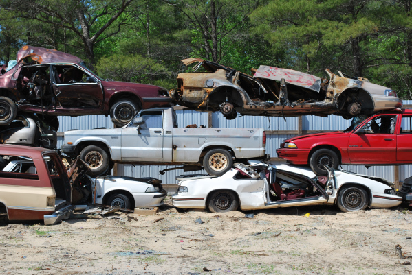 wrecked cars