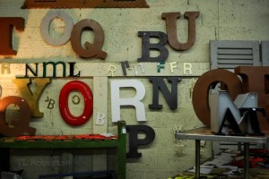 large sign letters