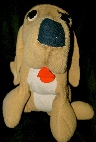 old stuffed toy dog