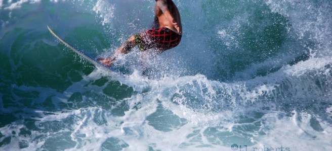 Tropical Storm Karen surfer