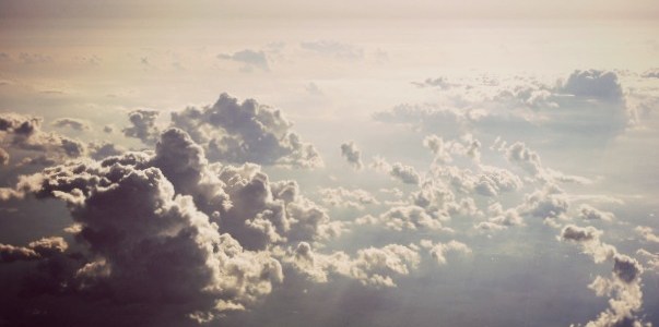 clouds seen from above