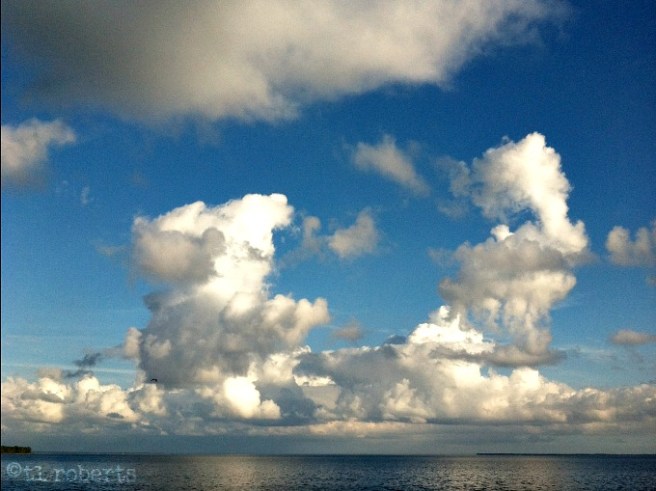 twin clouds