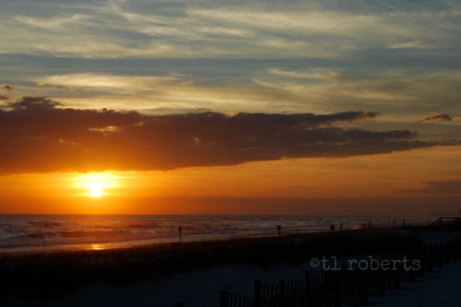 sunset at the beach