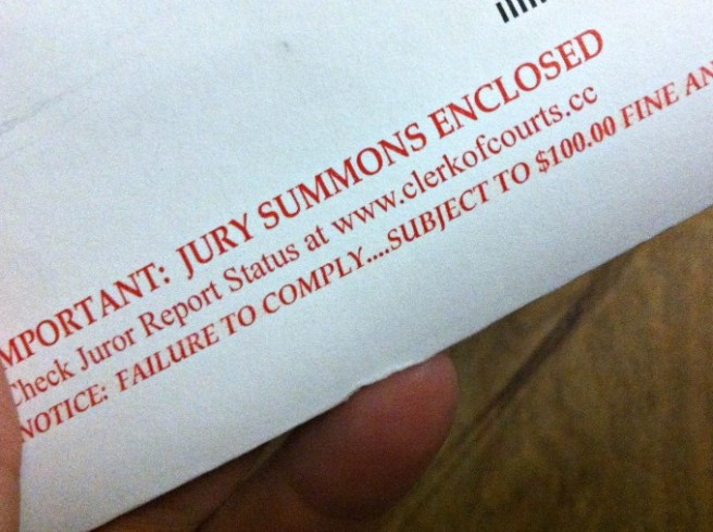 jury summons