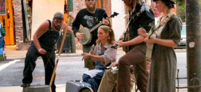 Street music performers