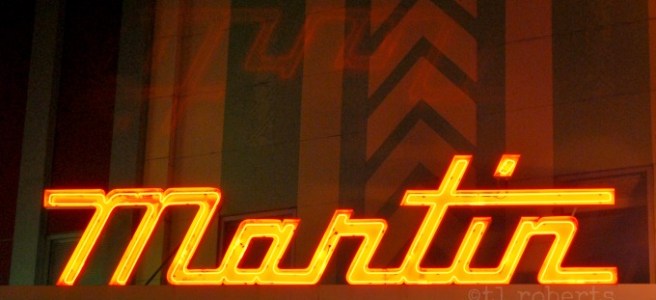 Neon theater marquee