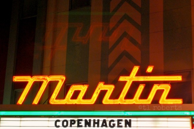 Neon theater marquee