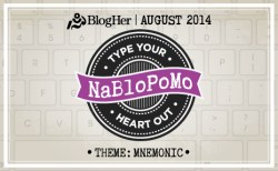 NaBloPoMo badge August '14
