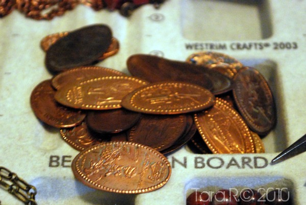 smashed copper pennies