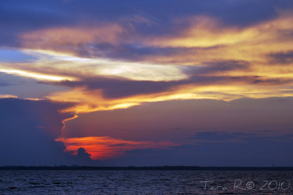 purple and orange sunset