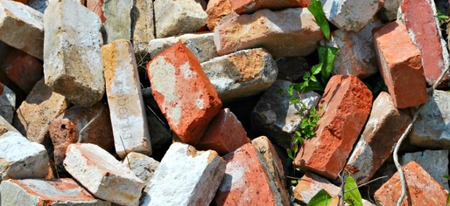 pile of old bricks