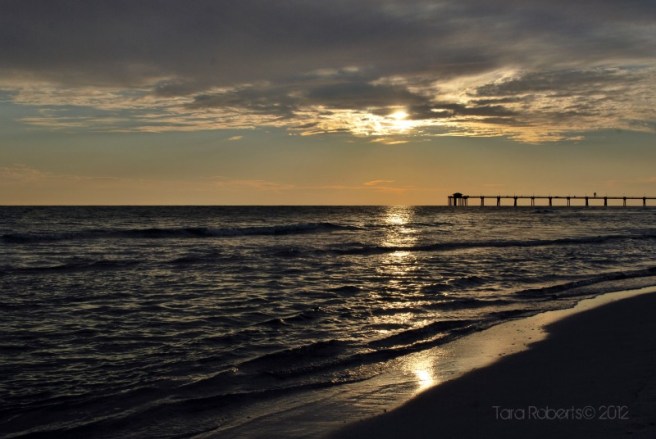 sunset at the pier