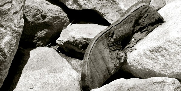 discarded shoe