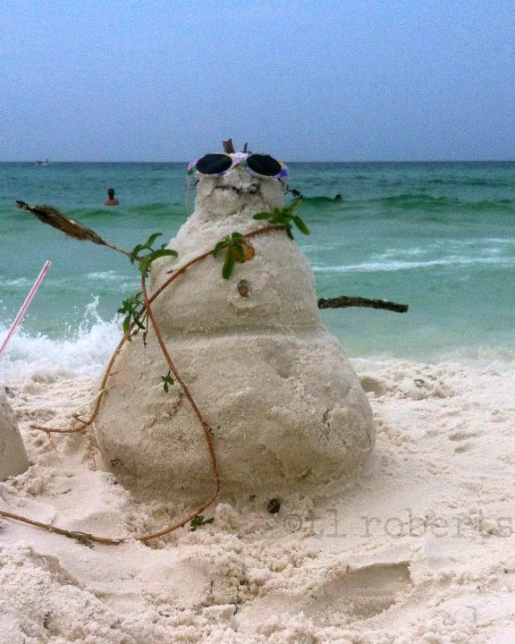 sand snowman