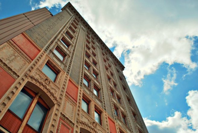 downtown apartment building