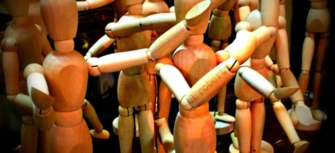 wooden figure models