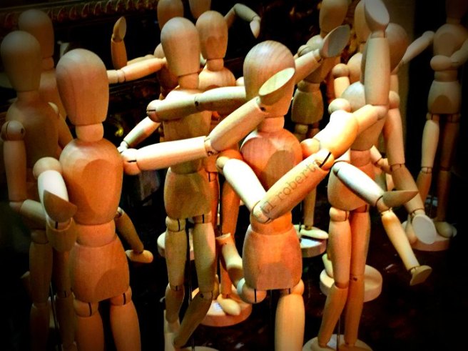 wooden figure models