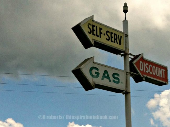 Old gas station signs