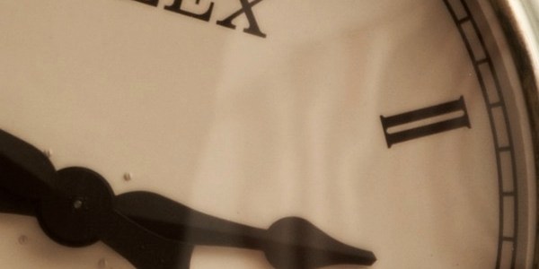 close up of clock face