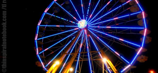 ferris wheel at night
