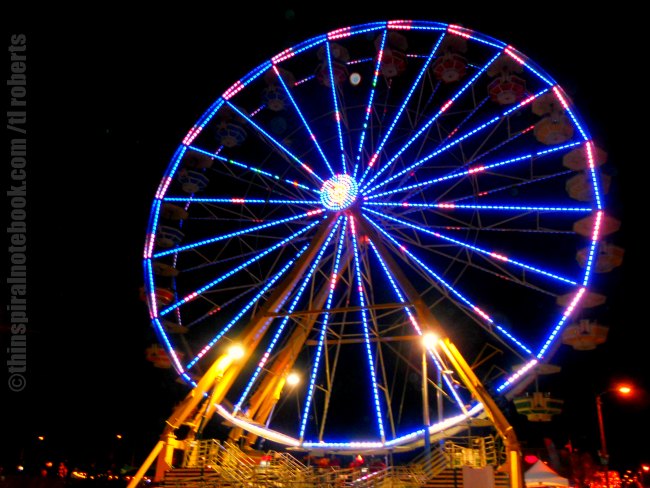 ferris wheel at night