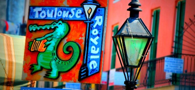 toulouse street sign New Orleans