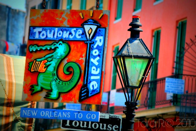 toulouse street sign New Orleans