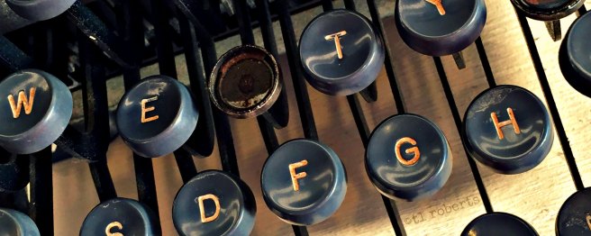 vintage typewriter keys