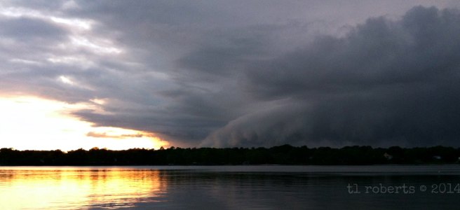 edge of a thunderstorm