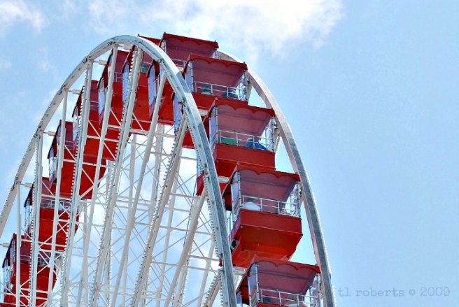 Red ferris wheel