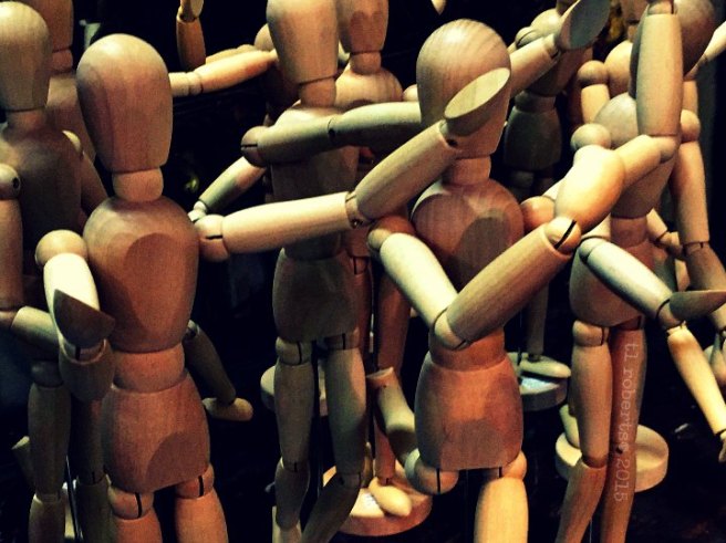 small wooden artist models