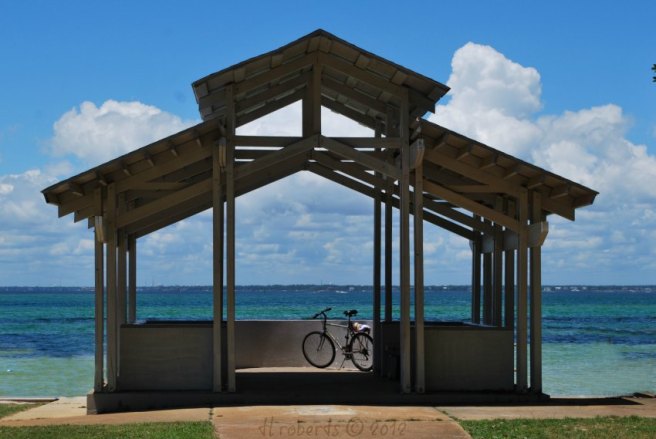 bayside pavilion and bicycle