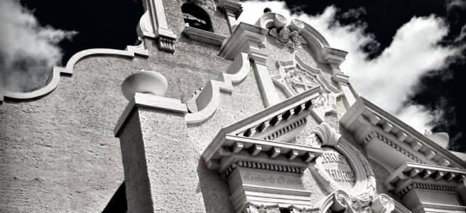 church black and white