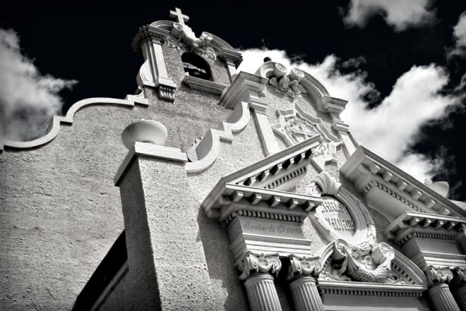 church black and white