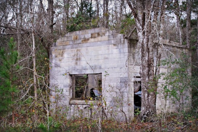 abandoned block building