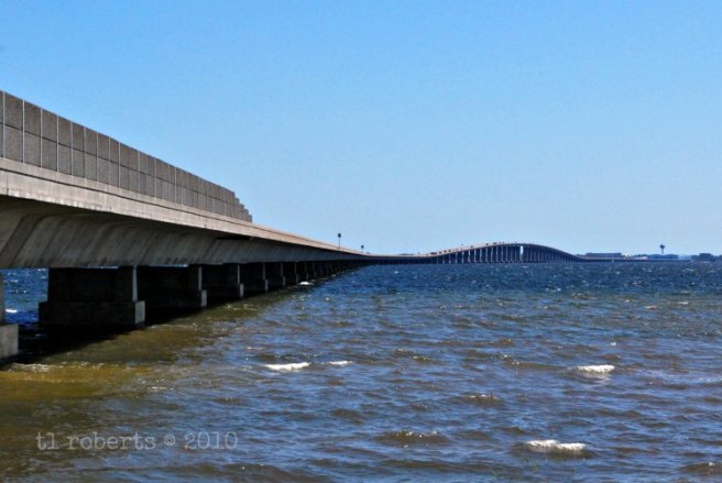 side view of a long bridge