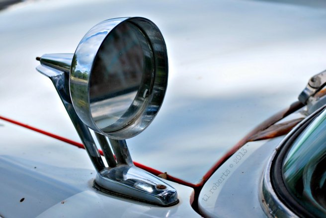 side mirror on 1955 Ford Hairline
