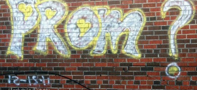 prom invitation graffiti