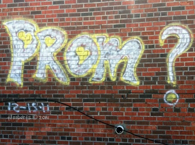 prom invitation graffiti