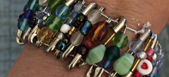 safety pin bracelet