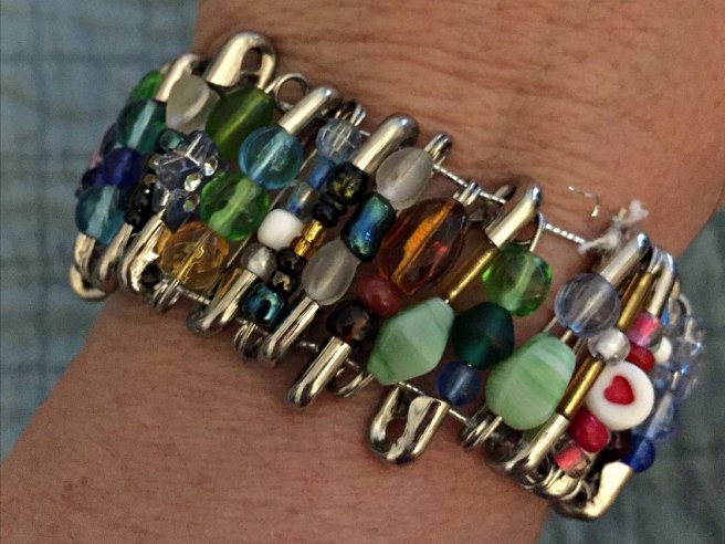 safety pin bracelet